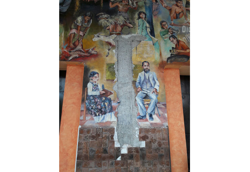Inician diagnóstico  de murales dañados  en Oaxaca