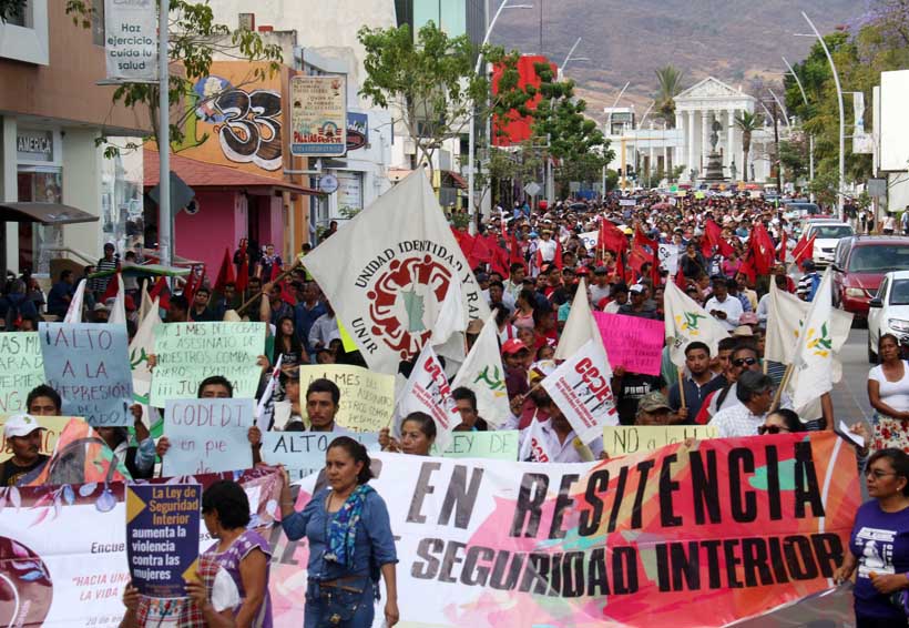 Marchan contra la evaluación en Oaxaca | El Imparcial de Oaxaca