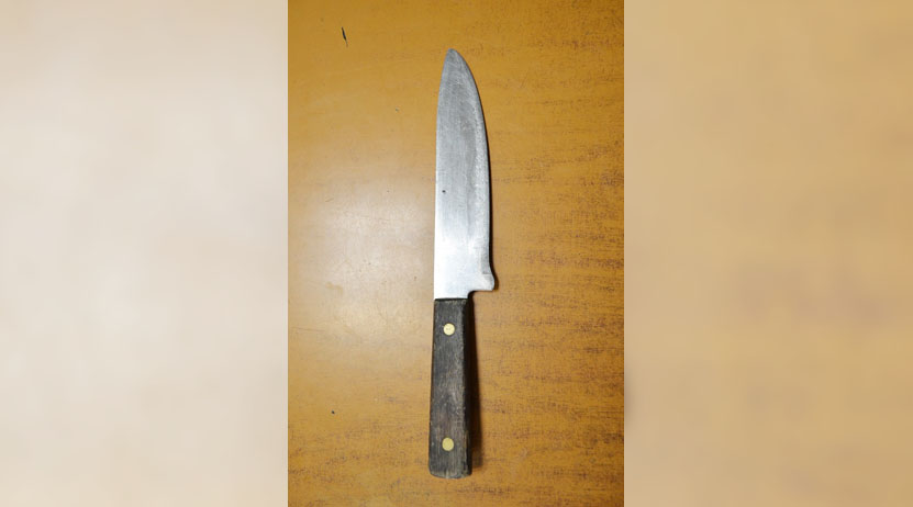Detenido por caminar sin playera y cuchillo en mano en Huajuapan
