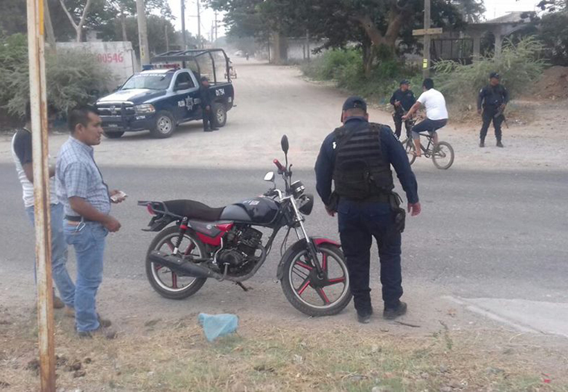 Operativo policíaco en Santa María Xadani, Oaxaca