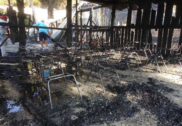 Tres aulas se incendian en  secundaria de Tlaxiaco, Oaxaca