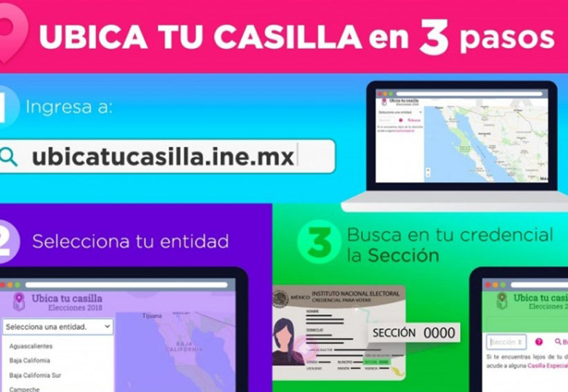 ¿Aún no sabes dónde está la casilla donde debes votar?, ubica tu casilla en tres pasos | El Imparcial de Oaxaca
