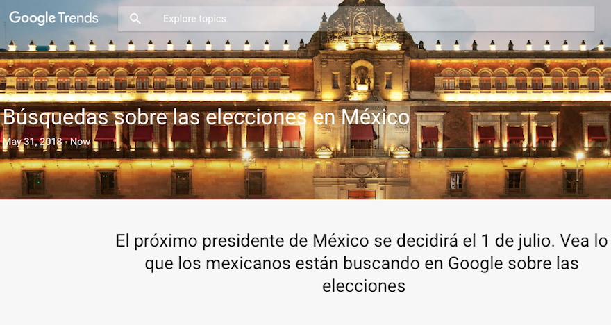 Google Trends lanza sitio exclusivo con info sobre búsquedas en elecciones presidenciales | El Imparcial de Oaxaca