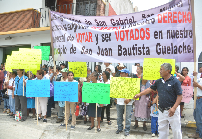 Protestan agencias de Guelache en el TEEO | El Imparcial de Oaxaca