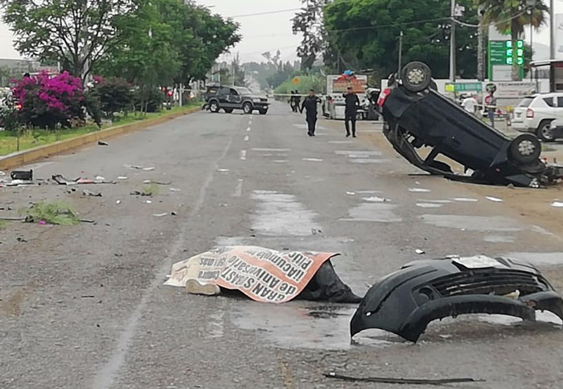 Muere motociclista en aparatoso choque múltiple en Etla, Oaxaca | El Imparcial de Oaxaca