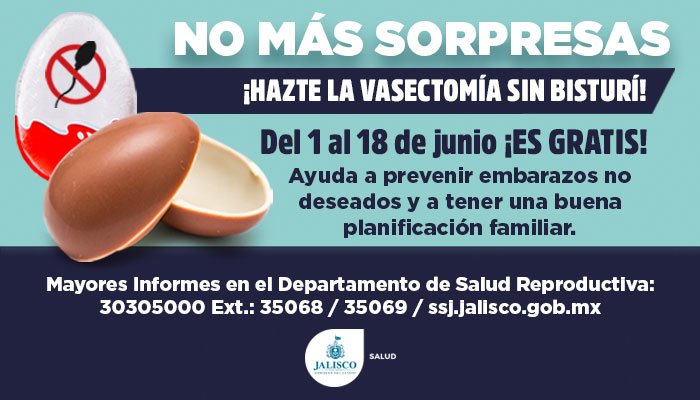 Promueven vasectomía con huevos… kinder | El Imparcial de Oaxaca
