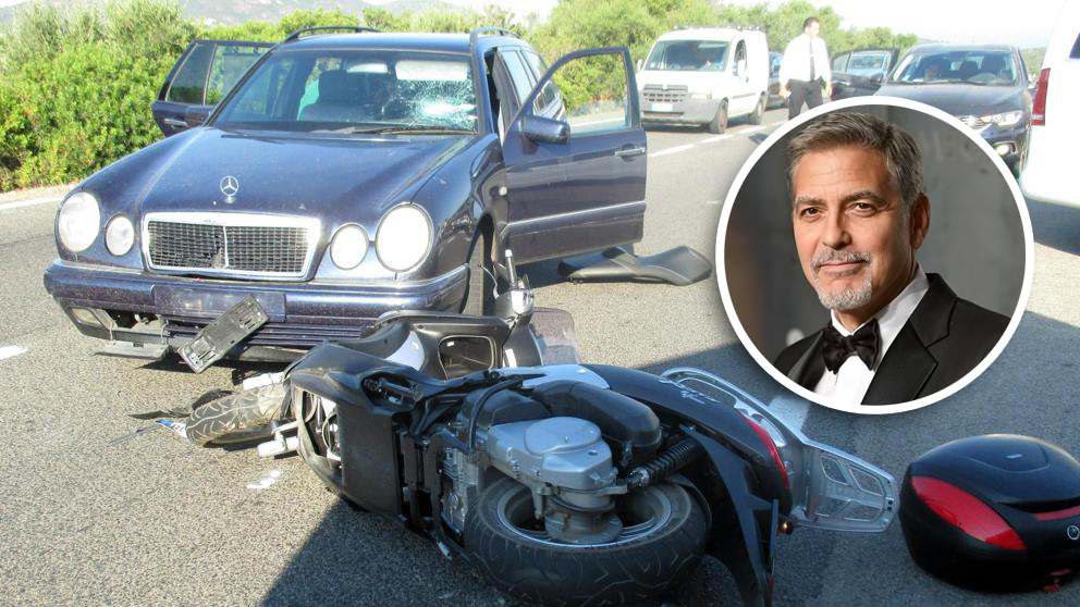 Video: El impactante accidente en moto de George Clooney | El Imparcial de Oaxaca