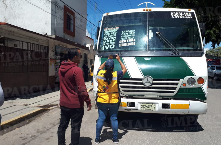 Continúan inspecciones al transporte público en Oaxaca | El Imparcial de Oaxaca