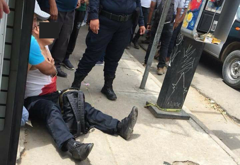 Pican a supuesto policía tras asalto con violencia en Central de Abasto, Oaxaca | El Imparcial de Oaxaca