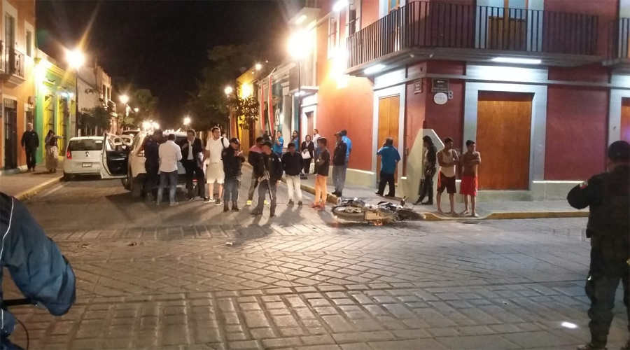 Atropellan a motociclista en centro de la ciudad oaxaqueña | El Imparcial de Oaxaca