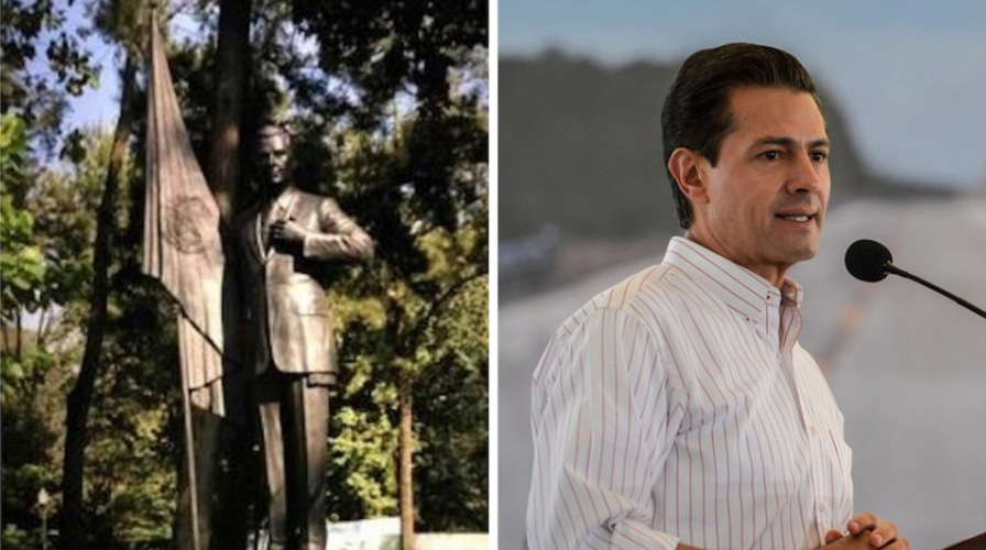 Colocan estatua de Peña Nieto en Los Pinos | El Imparcial de Oaxaca
