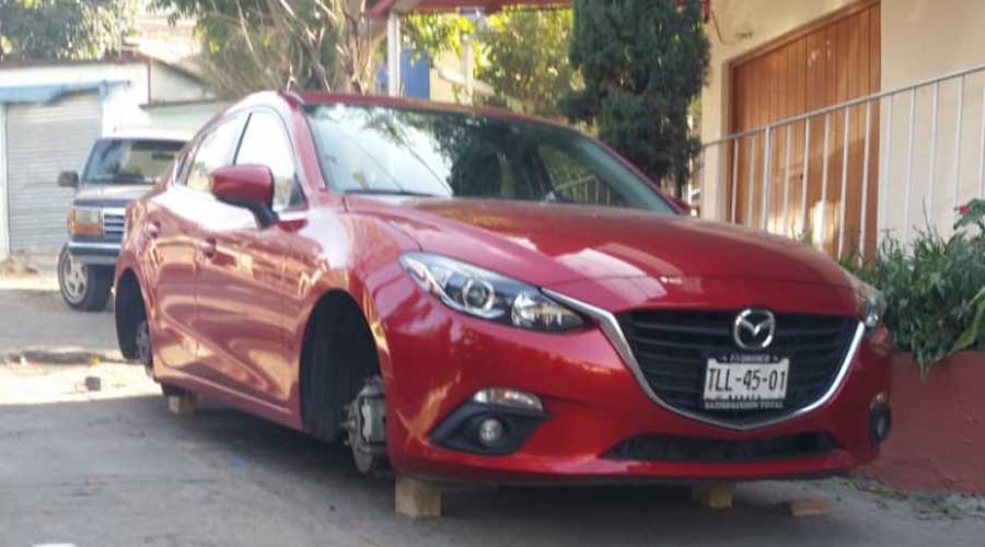 Continúa el robo de autopartes en Santa Rosa