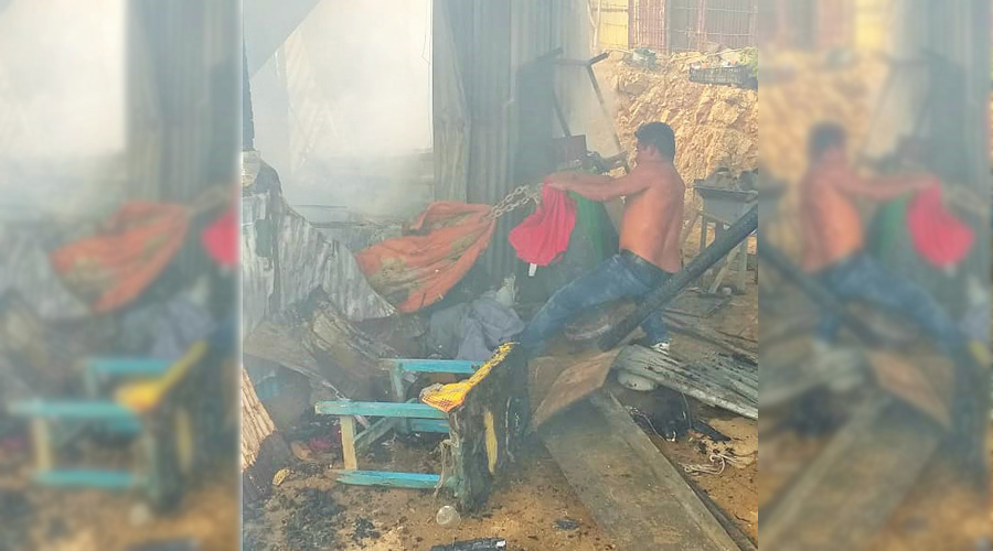 Incendio arrasa con una humilde vivienda en Santa Rosa | El Imparcial de Oaxaca