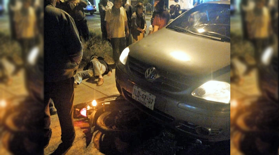 Motociclista choca contra automóvil en Huajuapan | El Imparcial de Oaxaca