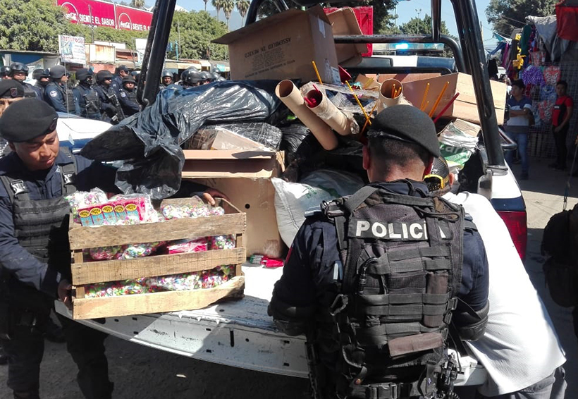 Realizan operativo contra venta ilegal de pirotecnia en Central de Abasto de Oaxaca | El Imparcial de Oaxaca