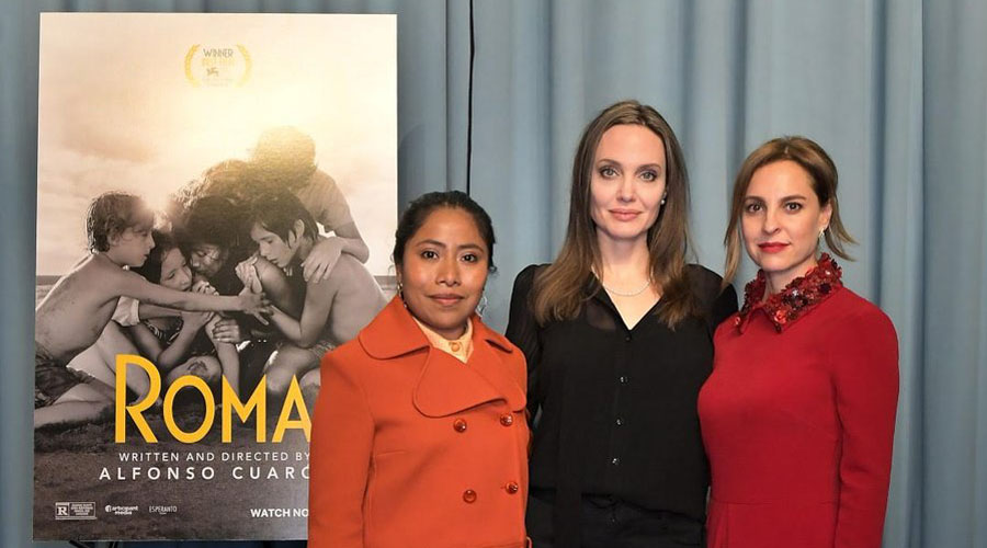 Angelina Jolie organiza una proyección privada de Roma con Yalitza Aparicio | El Imparcial de Oaxaca