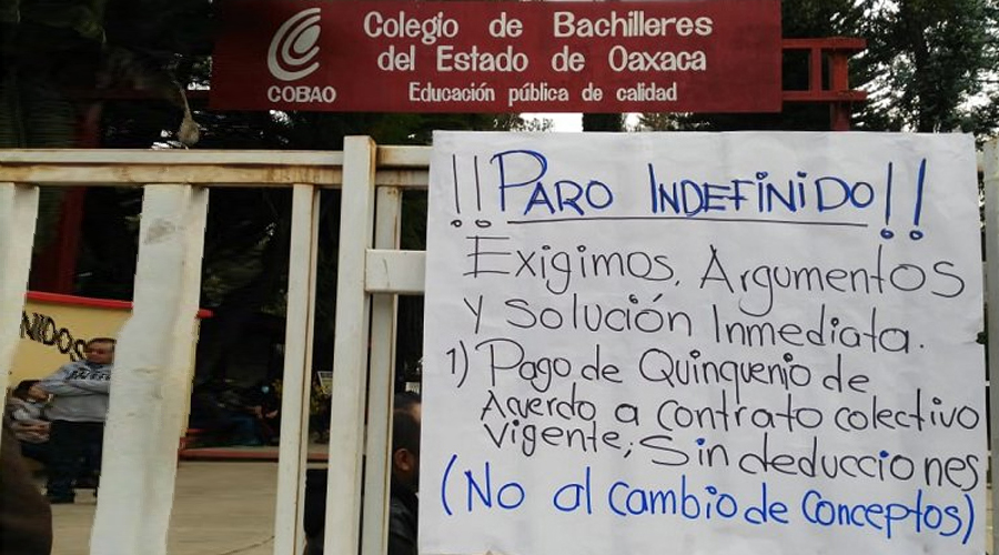 Siguen protestas en los planteles Cobao | El Imparcial de Oaxaca