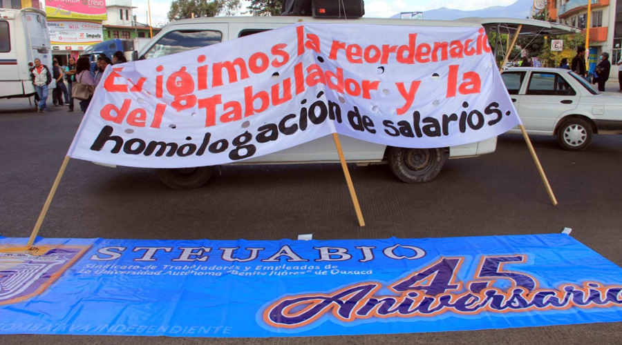 Vuelve STEUABJO a las movilizaciones en la capital de Oaxaca | El Imparcial de Oaxaca