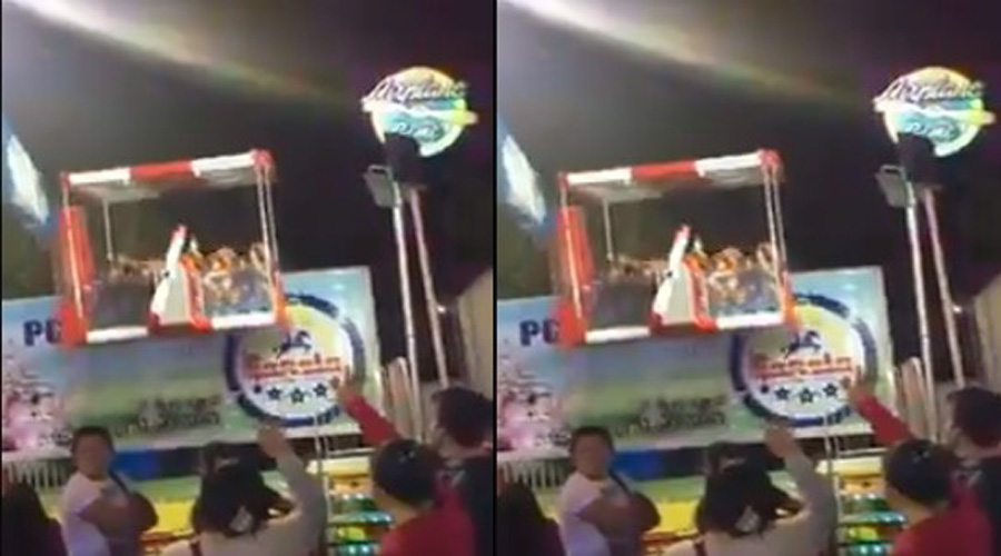 Video: Desata pánico falla de juego mecánico en feria de León