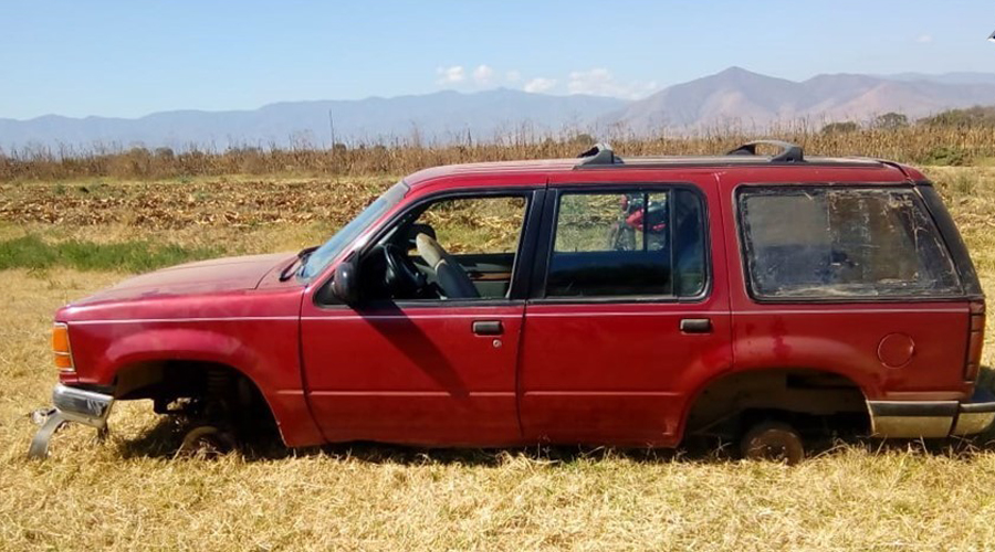 Recuperan camioneta robada en Santa Inés Yatzeche, Zimatlán | El Imparcial de Oaxaca