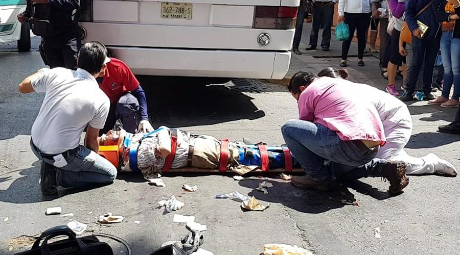 Muere hombre atropellado por autobús en la capital | El Imparcial de Oaxaca