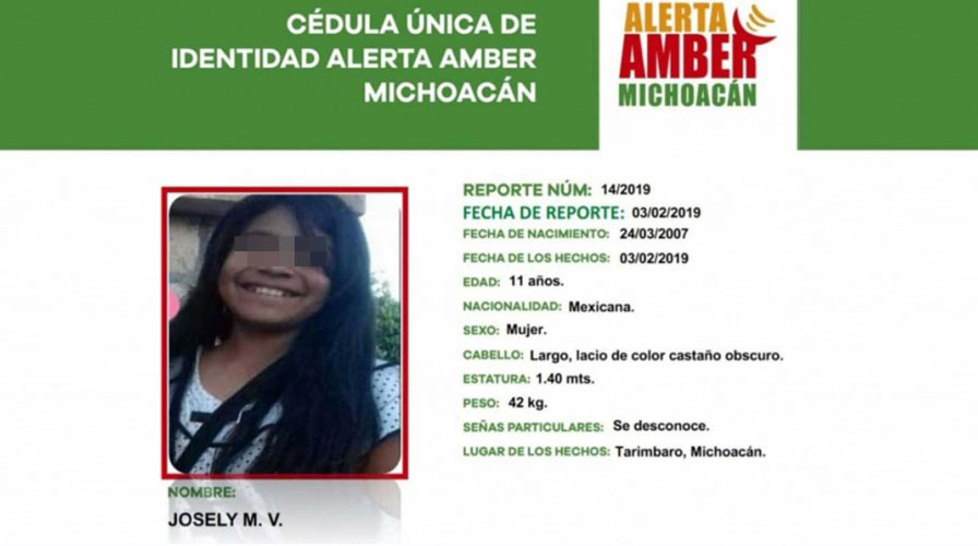 Encuentran cuerpo de Josely, niña desaparecida en Morelia | El Imparcial de Oaxaca