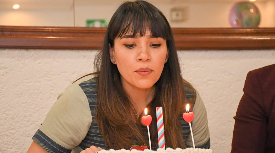 Grisel festeja su cumpleaños en compañía de su familia