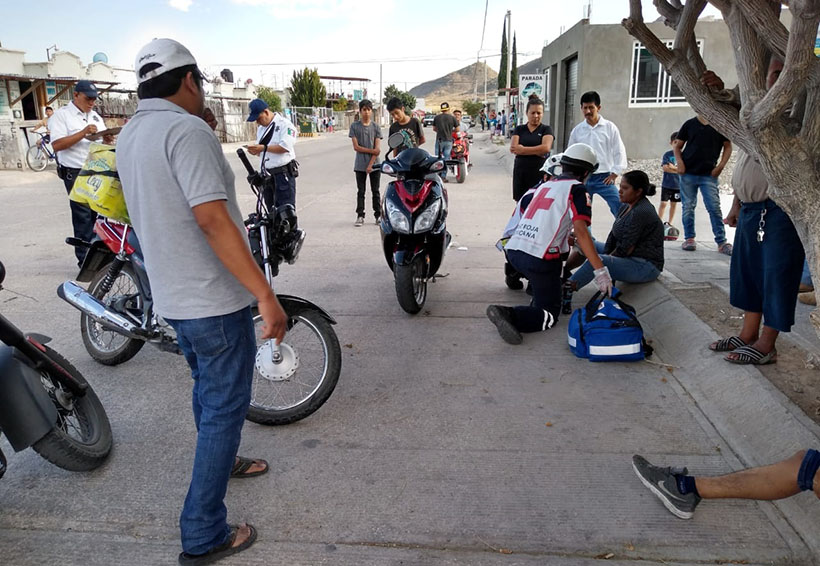 Chocan dos motociclistas en Ciudad Yagul | El Imparcial de Oaxaca