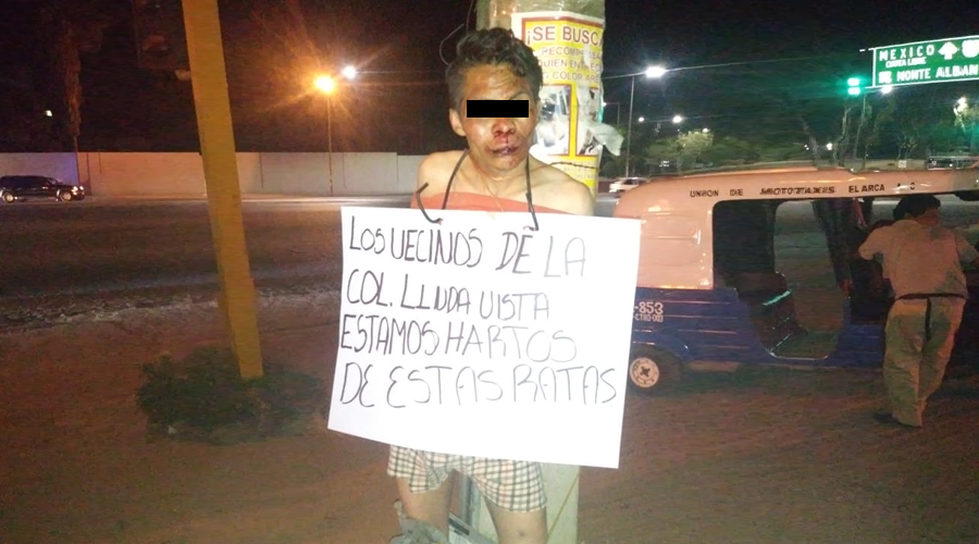 Golpean fuertemente a hombre acusado de robar medidores | El Imparcial de Oaxaca