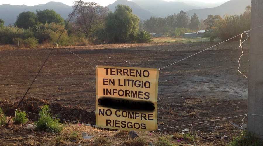 Denuncian venta de terrenos con documentos falsos en Etla | El Imparcial de Oaxaca