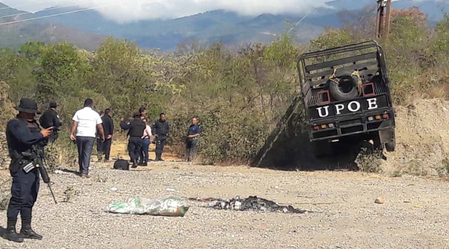 Vuelca camión de la SSP en carretera a Ixtlán | El Imparcial de Oaxaca