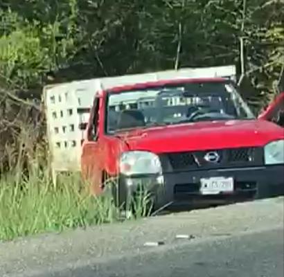 Se registra fuerte accidente en el paraje Pepe y Lolita