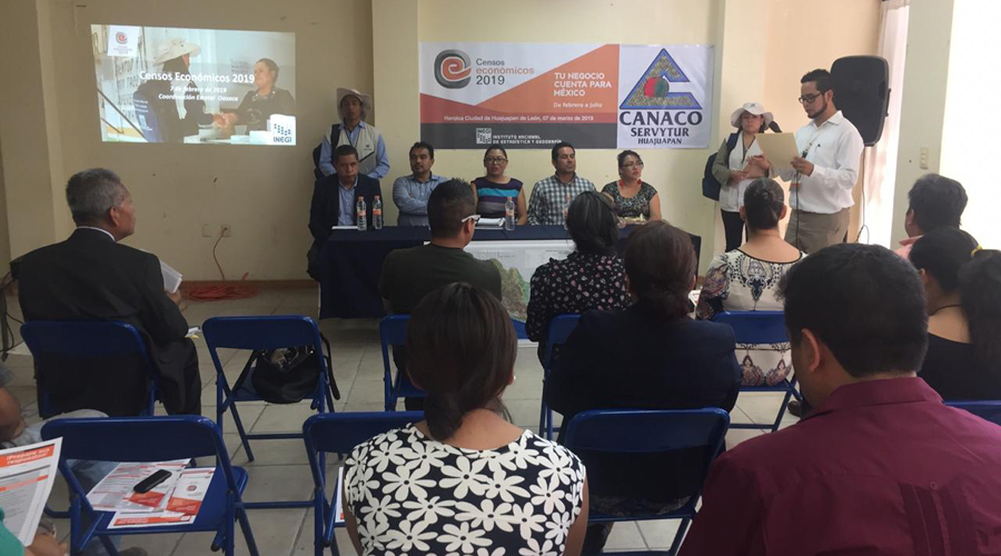 Avanza un 30% los Censos Económicos 2019 en la Mixteca