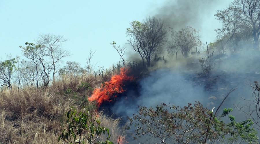 Sofocan incendio en Santiago Jamiltepec