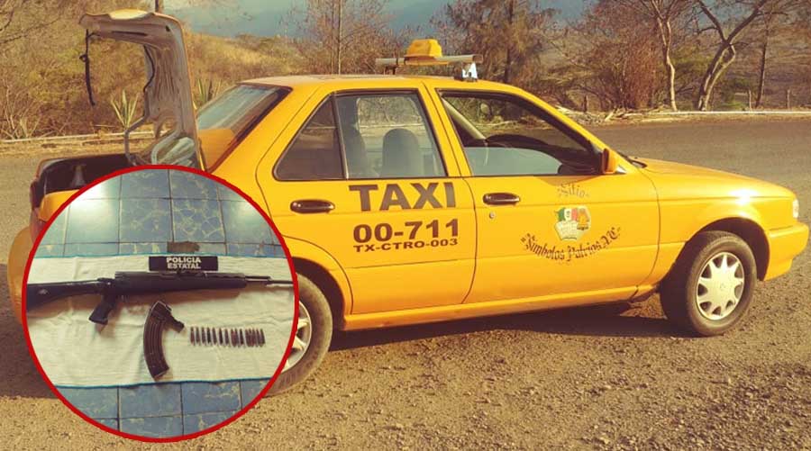 Detienen a personas armadas que viajaban en taxi amarillo | El Imparcial de Oaxaca
