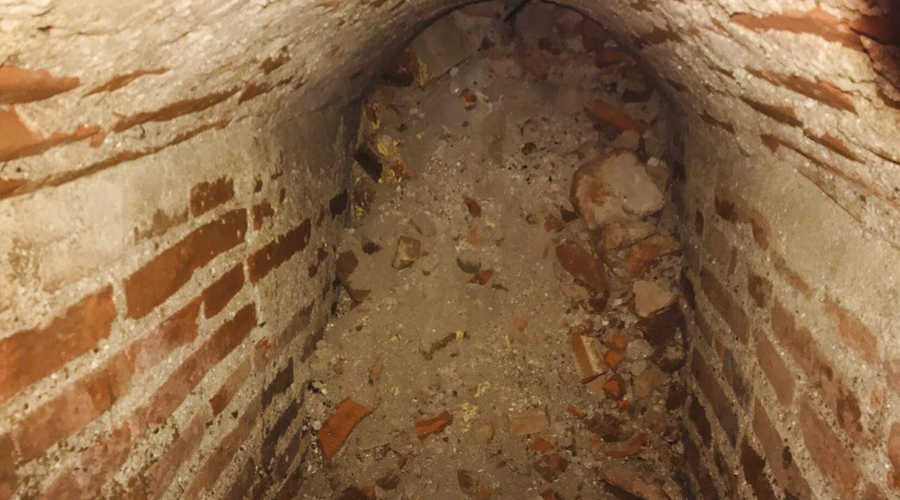 Encuentran túnel durante trabajos realizados en el palacio de Juchitán