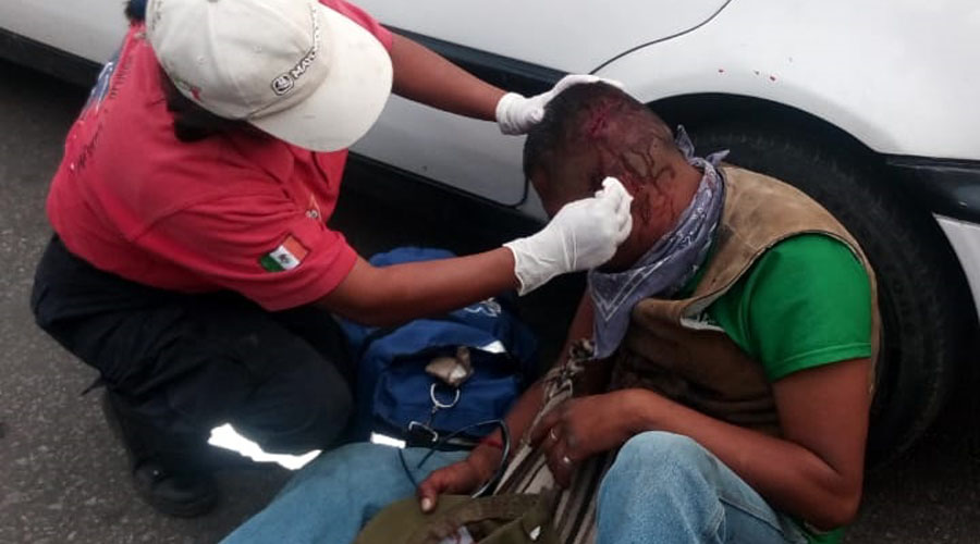 Golpeado por un urbanero en Oaxaca