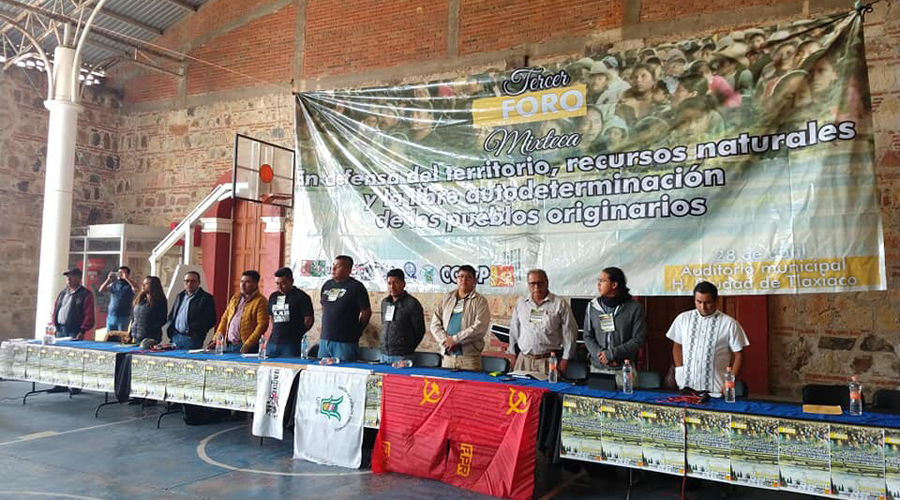 Realizan tercer Foro en Defensa de la Tierra en la Mixteca