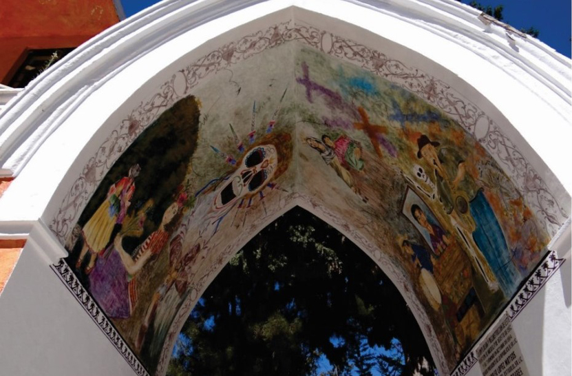 Mural recrea la vida y la muerte  en panteón de Huajuapan | El Imparcial de Oaxaca
