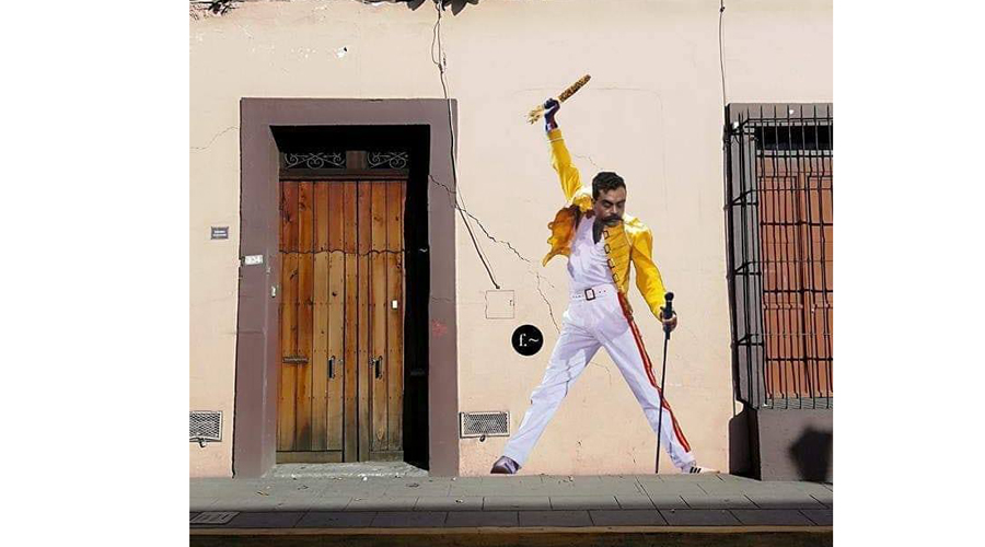Efe de Froy, un exponente del  arte pop mexicano en las calles de Oaxaca