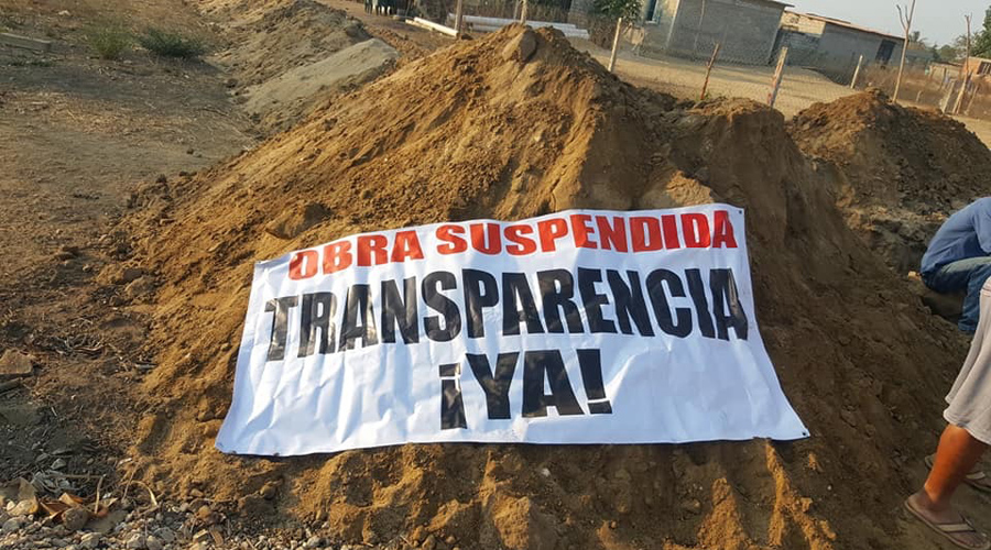Suspenden el arranque de la obra en Santa María Huazolotitlan