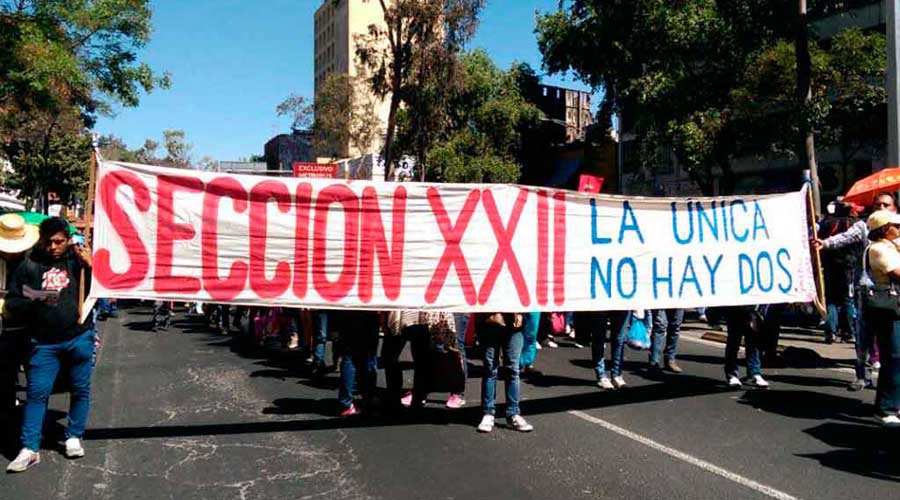 Reciben dirigentes de S-22 55.6 mdp de 2015 a 2017 en Oaxaca