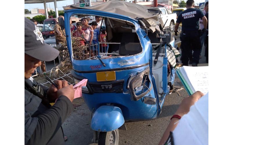 Vuelca mototaxista en Juchitán, Oaxaca | El Imparcial de Oaxaca