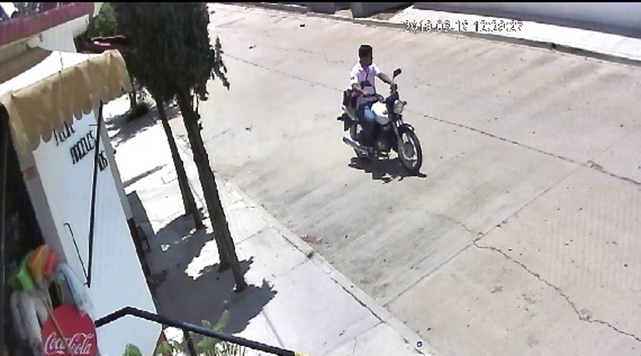 Videograban robo de moto en agencia Guadalupe Victoria
