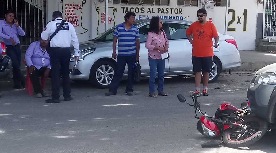 Atropellan a un motociclista de Salina Cruz