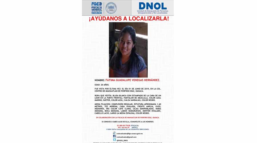 Desaparece otra jovencita en Miahuatlán de Porfirio Díaz | El Imparcial de Oaxaca