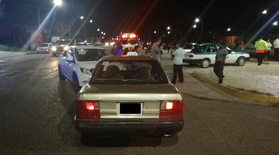Choque en Huajuapan deja cinco personas lesionadas