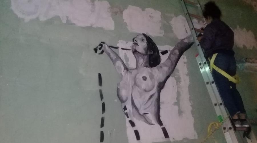 En Tlaxiaco, borran mural de la diversidad sexual