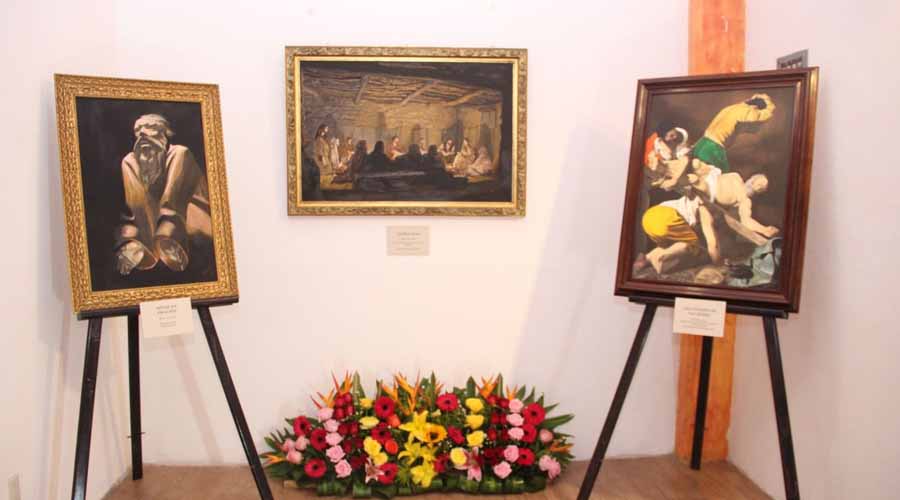 Exhiben Expresiones de Luis Mora en Expo Feria de Huajuapan de León, Oaxaca
