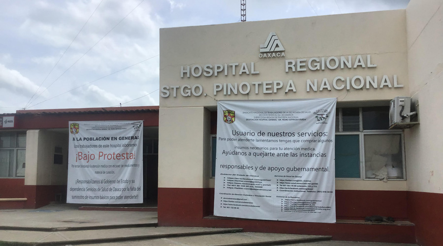 Hospital Regional se va a paro en Pinotepa Nacional